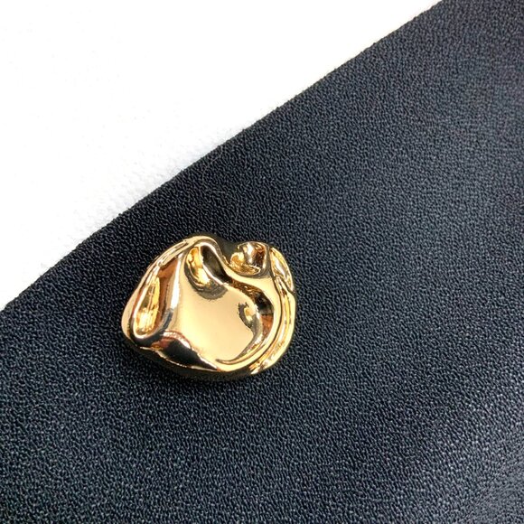 REFORMATION Wilde Puff-Sleeve Button-Front Midi Dress Goth Witchy Sz 8 - Picture 16 of 16